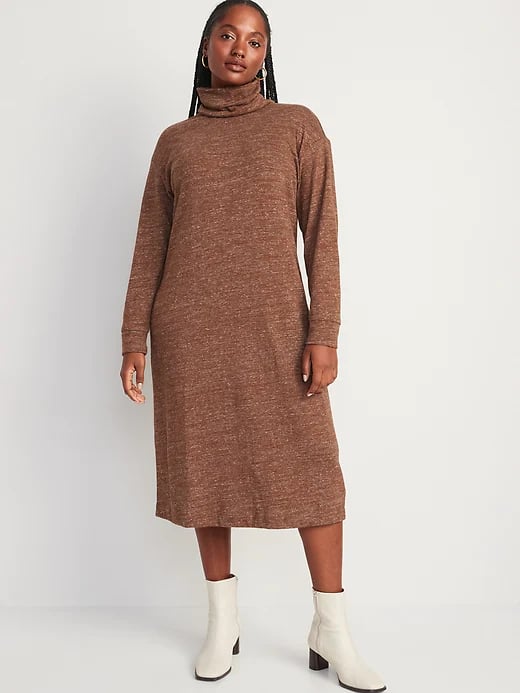 Old Navy Long-Sleeve Turtleneck Midi Sweater Shift Dress