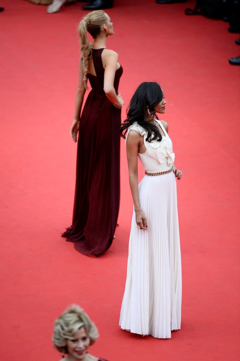 Blake Lively and Zoe Saldana at the Grace of Monaco Premiere