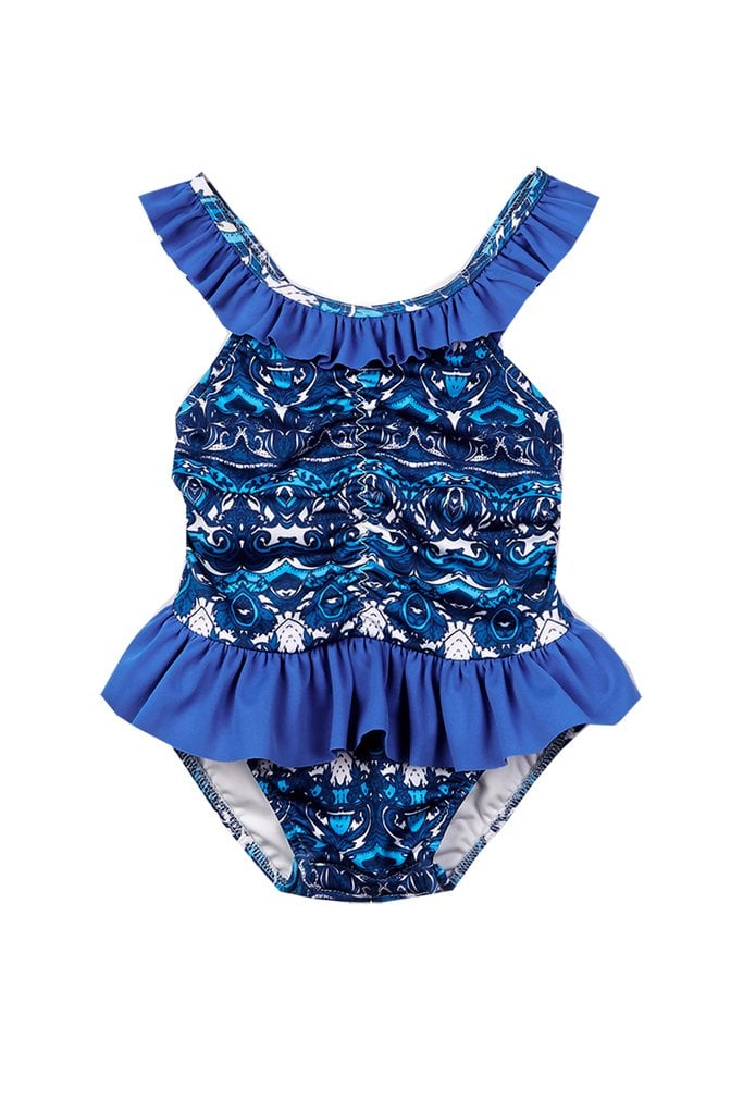 Girls Layna One-Piece in Santorini