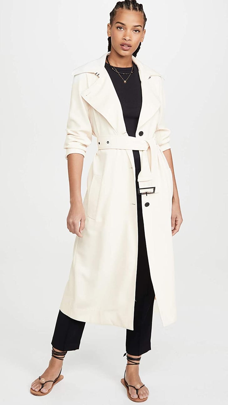 Revolution drapey sales bouclé trench coat