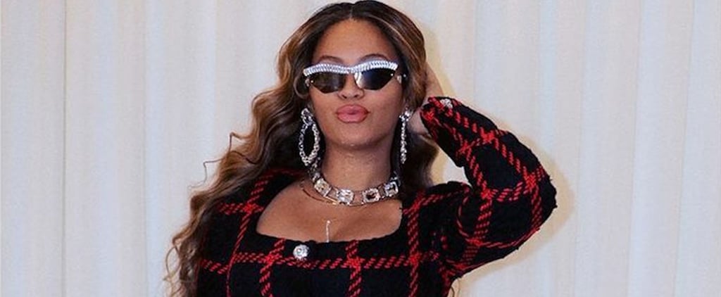 Beyoncé Wears Alessandra Rich Tweed Set For Her Anniversary