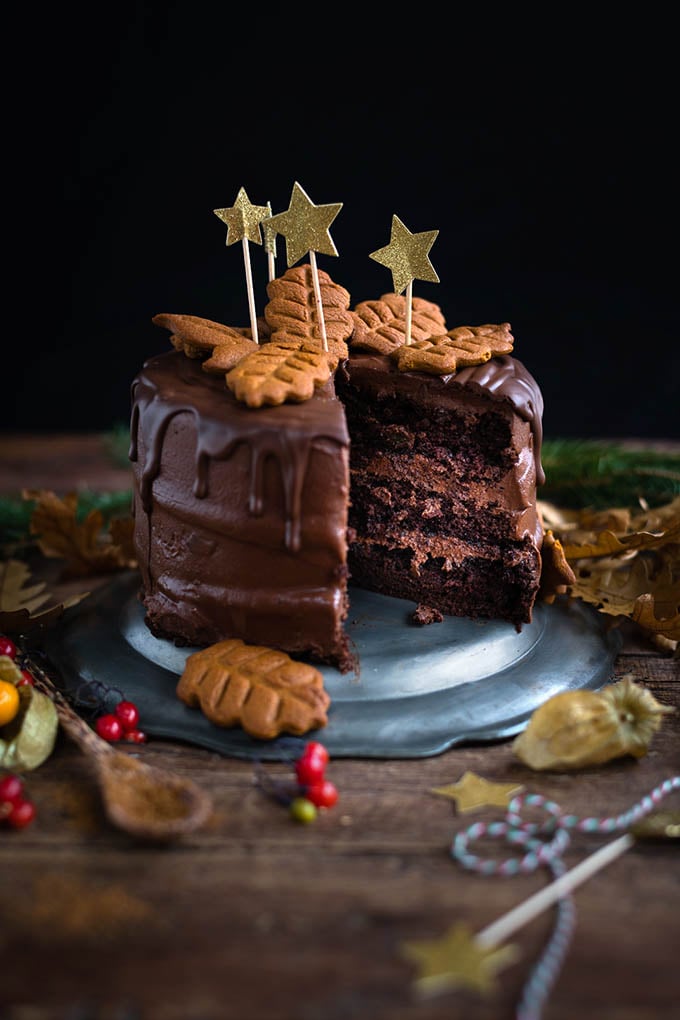 Chocolate Gingerbread Layer Cake