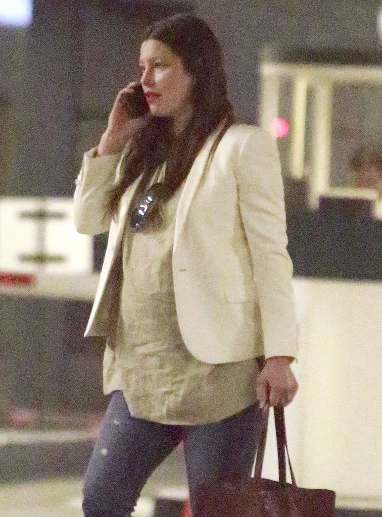 Pregnant Jessica Biel Leaving an Event in LA | Pictures