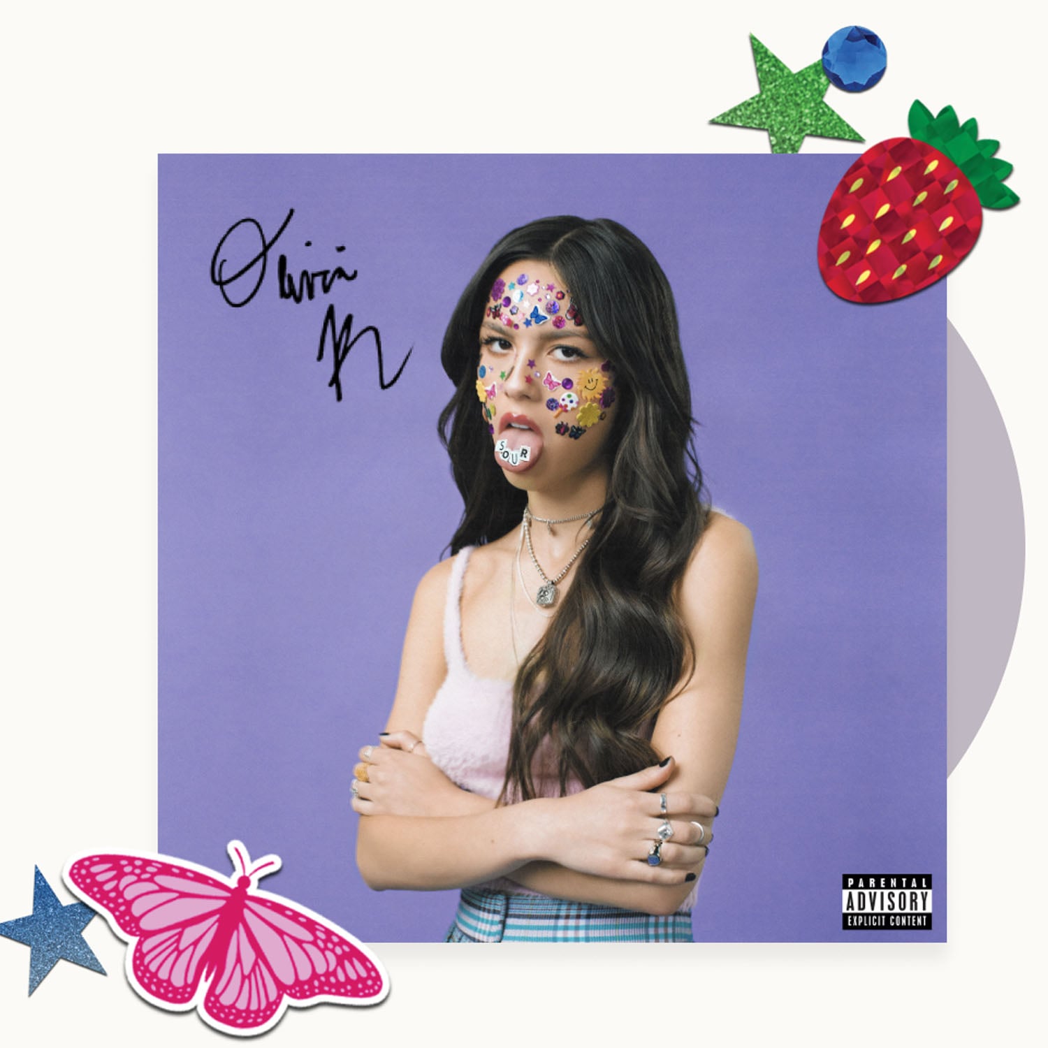 Olivia Rodrigo Sour In Album Covers Aesthetic Album Cover | My XXX Hot Girl