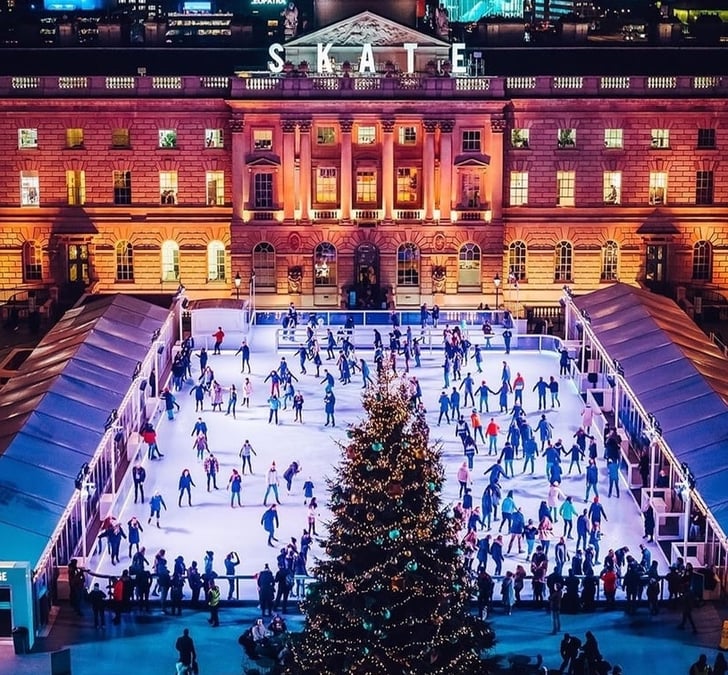 Ice Skating at Somerset House Christmas Time Date Ideas POPSUGAR