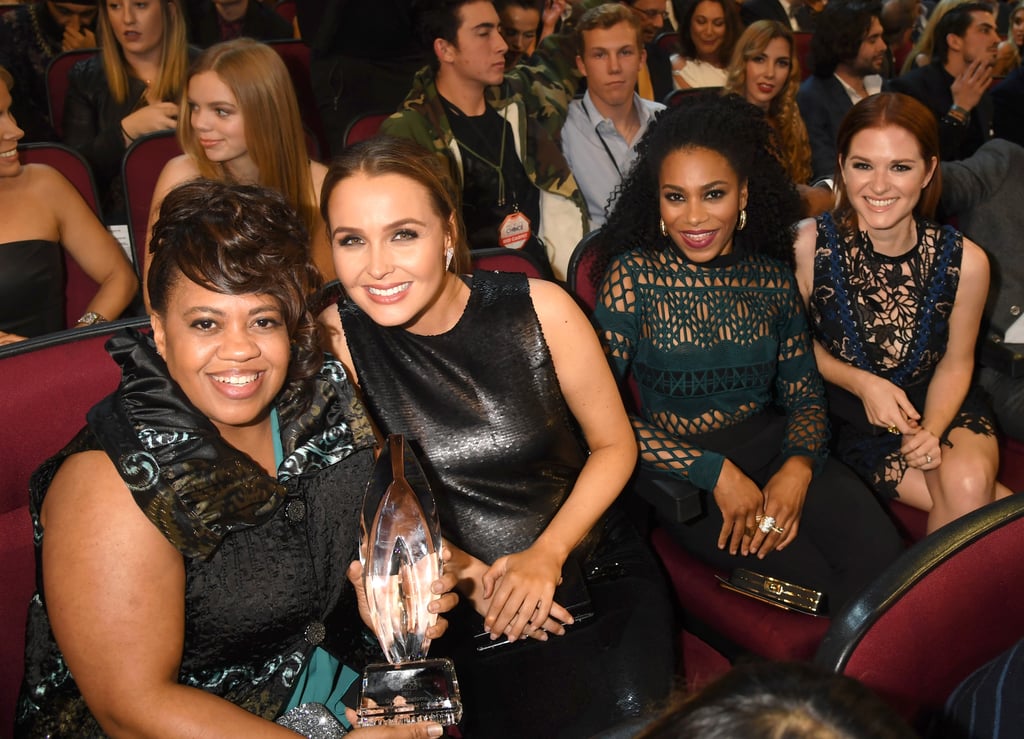Pictured: Chandra Wilson, Camilla Luddington, Sarah Drew, and Kelly McCreary