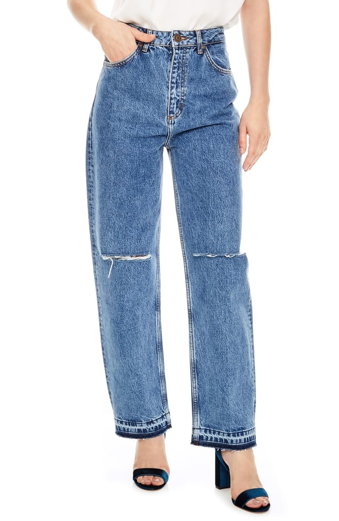 Sandro Fluffy Straight Leg Jeans