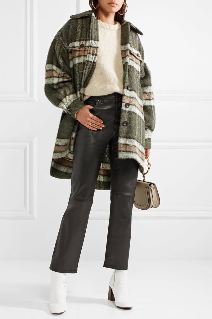 Chloé Oversized Plaid Mohair-Blend Jacket | How to Wear Flannel ...