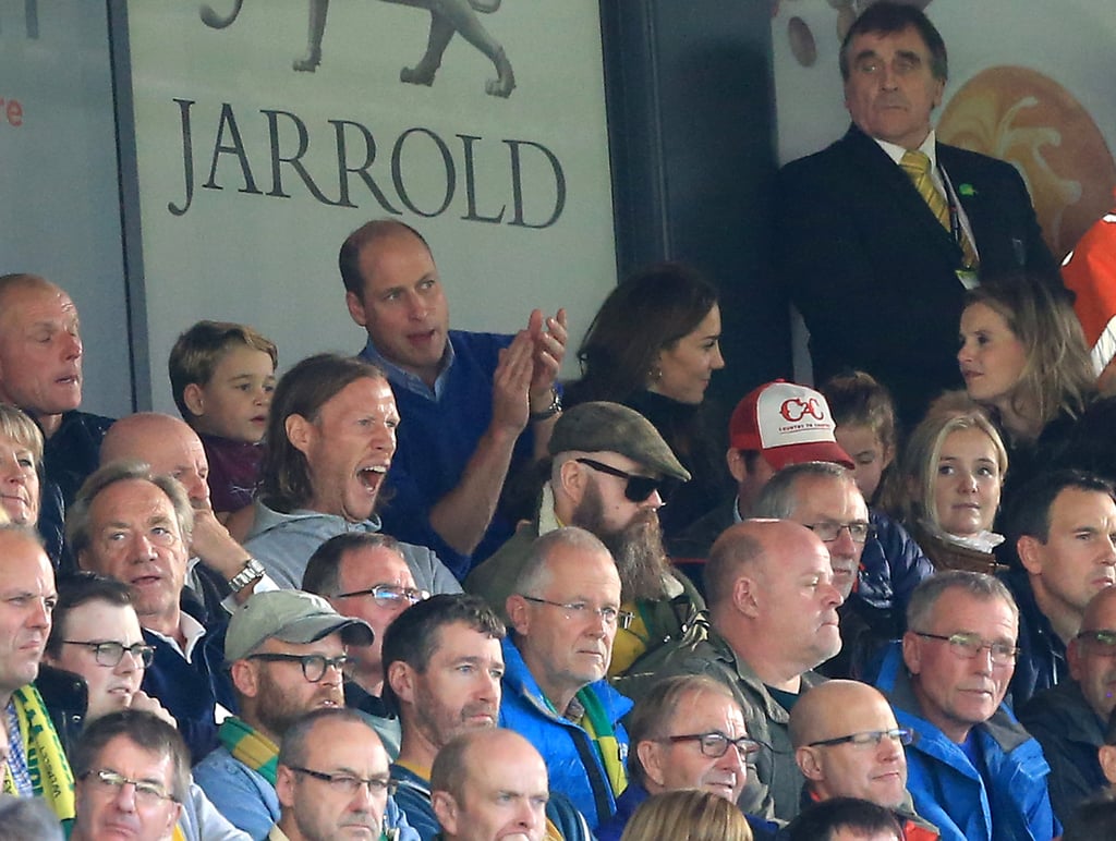 William, Kate, George, and Charlotte at Soccer Game Pictures