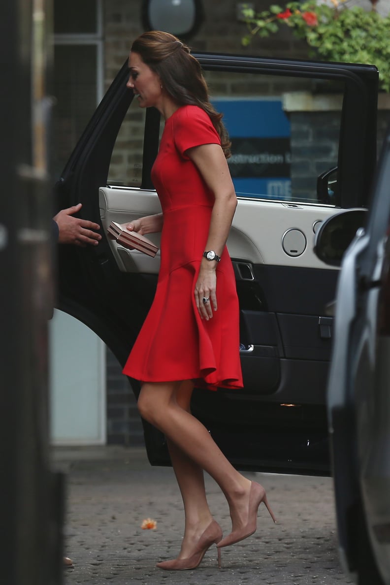 Kate Middleton's Red LK Bennett Dress Was Completely Classic