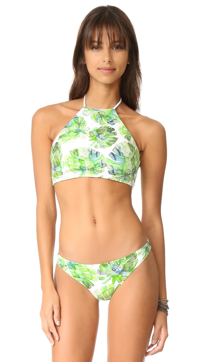 Shoshanna High Neck Halter Bikini