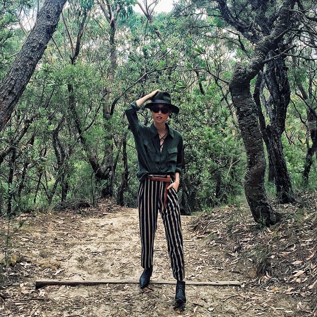 Wear them with a cargo blouse and a wide-brim hat.