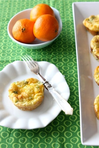 Mini Broccoli Cheddar Egg Muffins