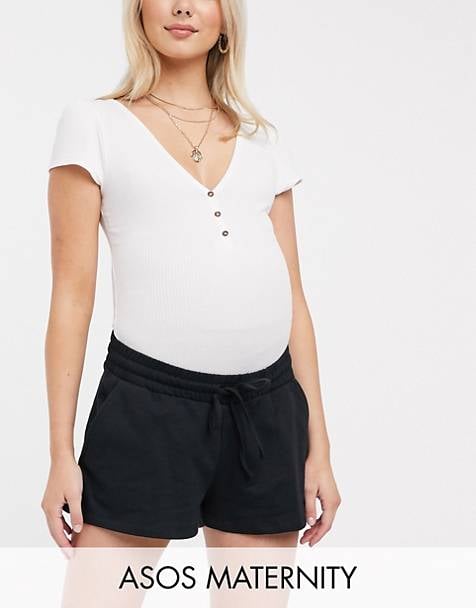 ASOS Design Maternity Sweat Short in Organic Cotton