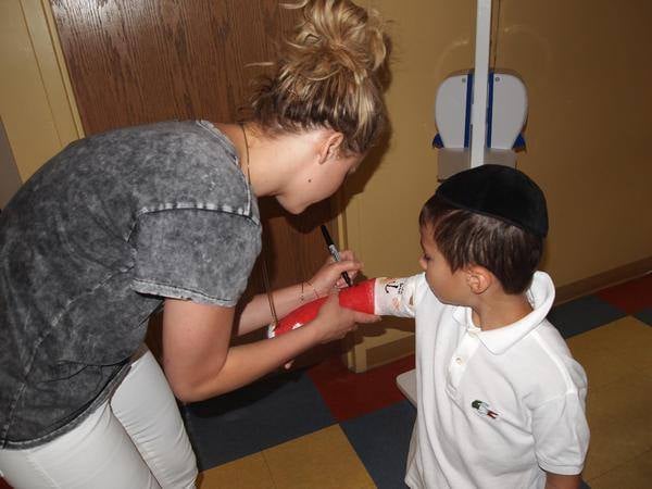 Jennifer Lawrence at Shriners Hospital For Children