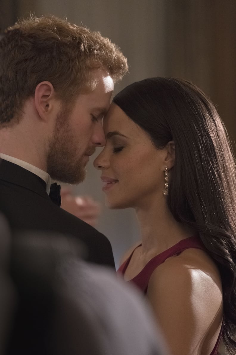 Murray Fraser and Parisa Fitz-Henley as Prince Harry and Meghan Markle