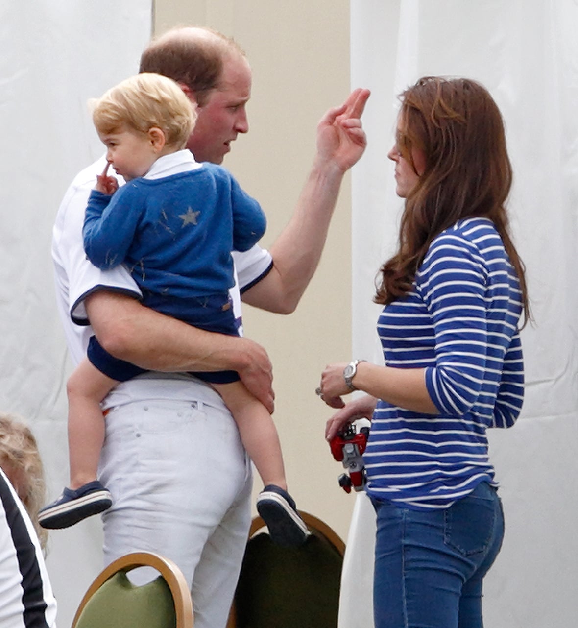 Prince George and Kate Middleton at Polo Match in June 2015 | POPSUGAR ...