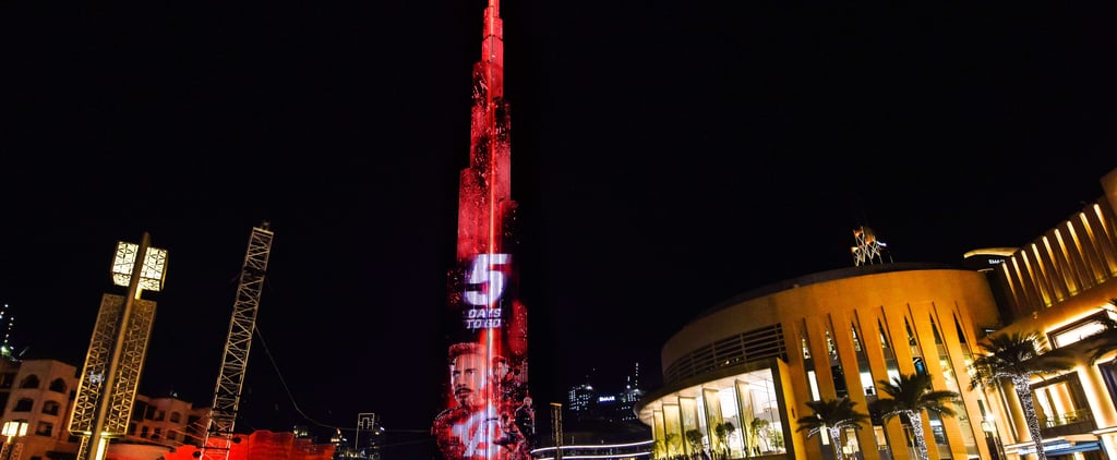 Burj Khalifa Lights Up With Avengers: Infinity War Countdown