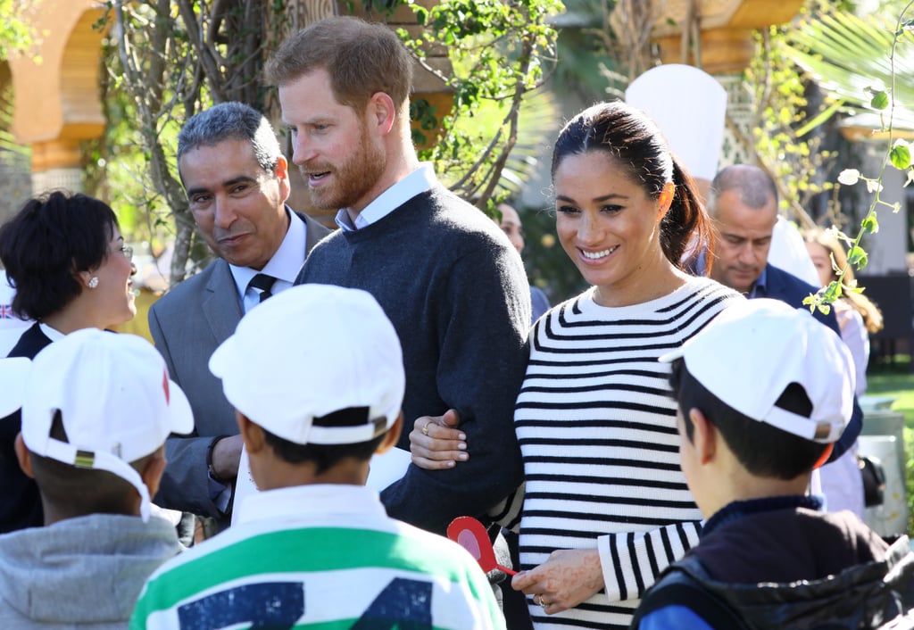 Meghan and Harry With Horses on Morocco Tour February 2019