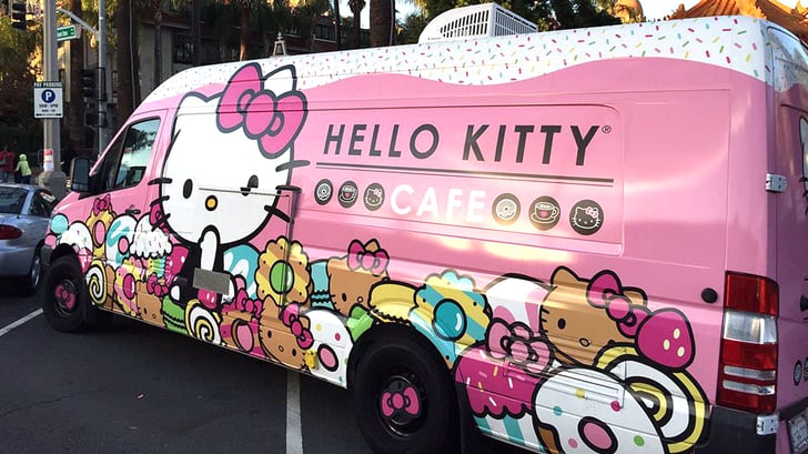 Hello kitty food truck popsugar tech