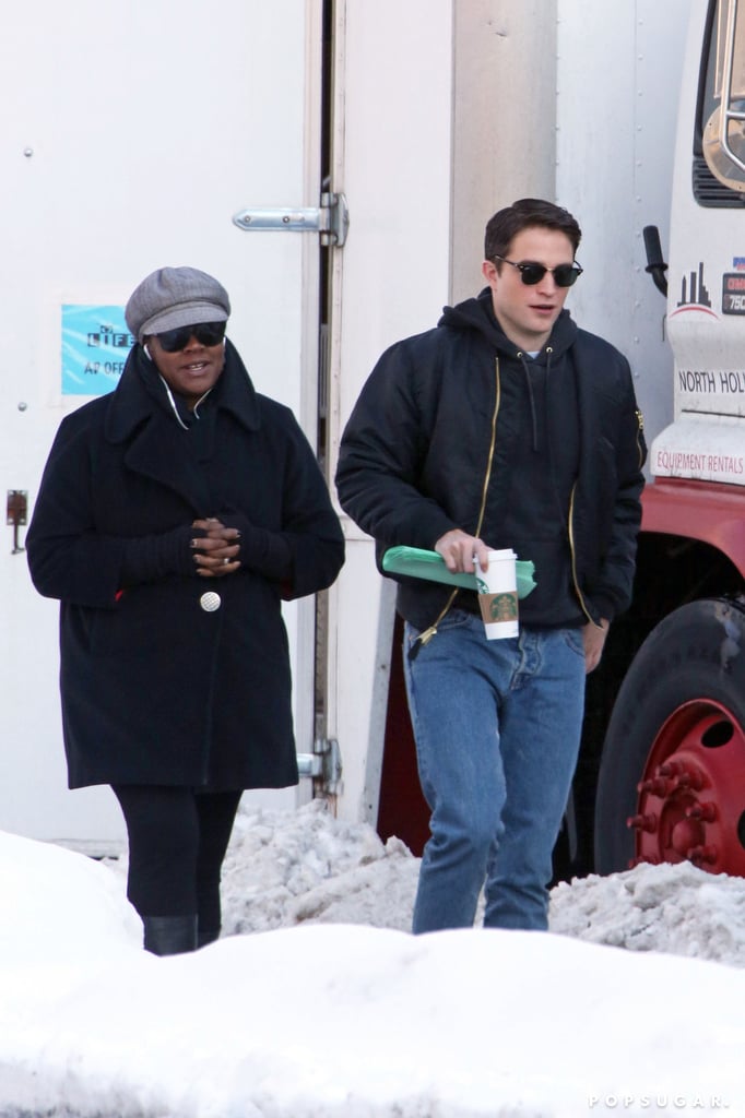 Robert Pattinson Filming Life With Black Hair