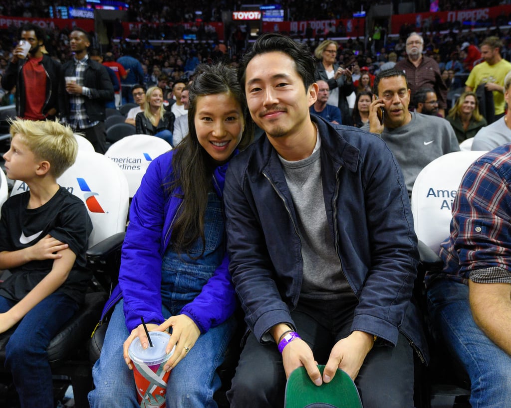 Steven Yeun at LA Clippers Game November 2016