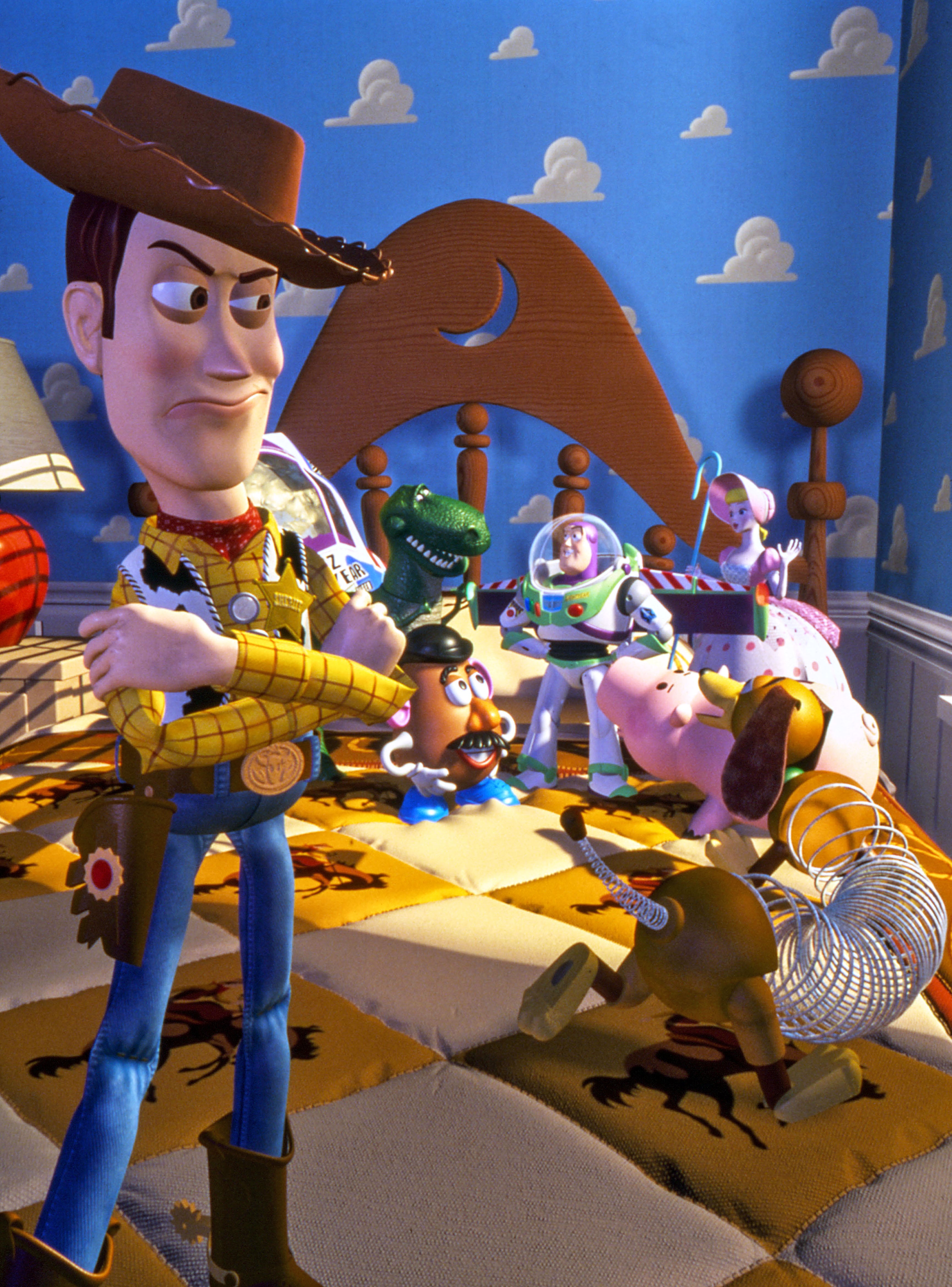 Bonnie's room from Toy Story 3. Love the green and purple.