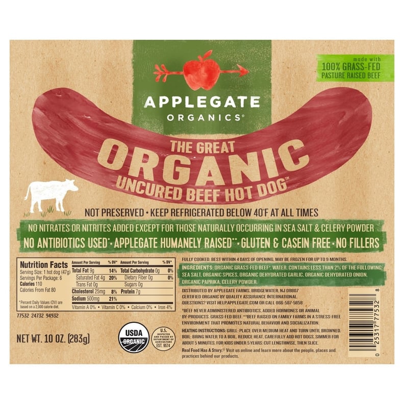 Applegate Organic Uncured Beef Hot Dogs