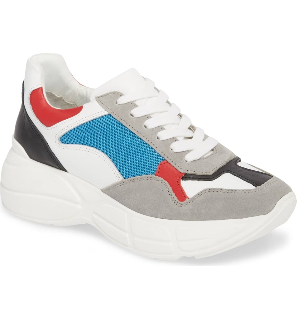 memory platform wedge sneaker
