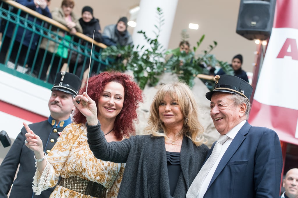 Goldie Hawn and Richard Lugner in Vienna February 2017