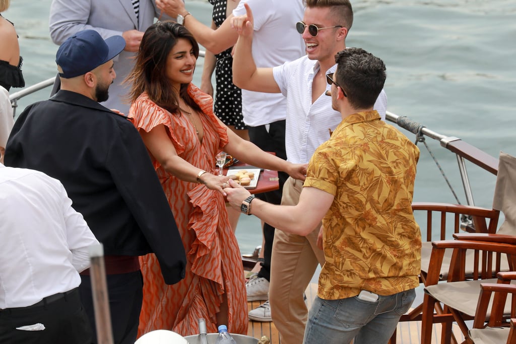 Priyanka Chopra Maxi Dress in Paris