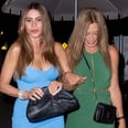 Sofía Vergara Stuns in a Blue Plunging Corset Dress For a Girls' Night Out