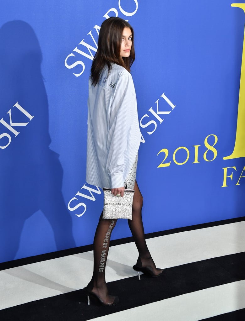 Kaia Gerber Wearing Alexander Wang at the CFDA Awards 2018