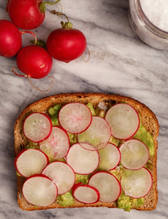 Avocado Toast With Radishes