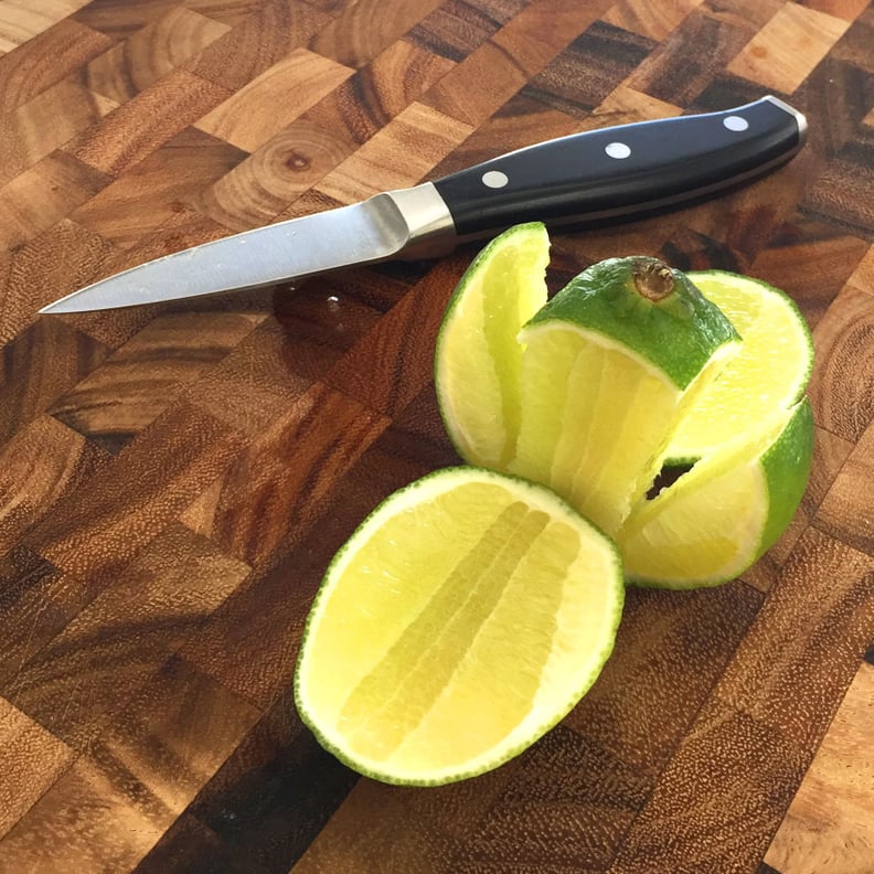 Get double the amount of lime juice by cutting it in a different way.