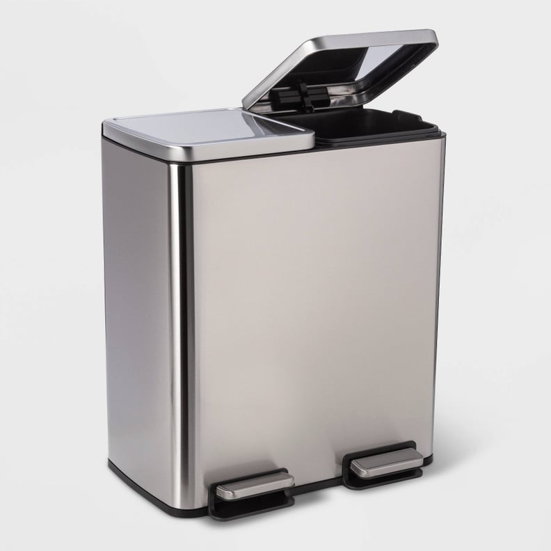 The Perfect Trash Can: Brightroom Stainless Steel Step Trash and Recycle Can
