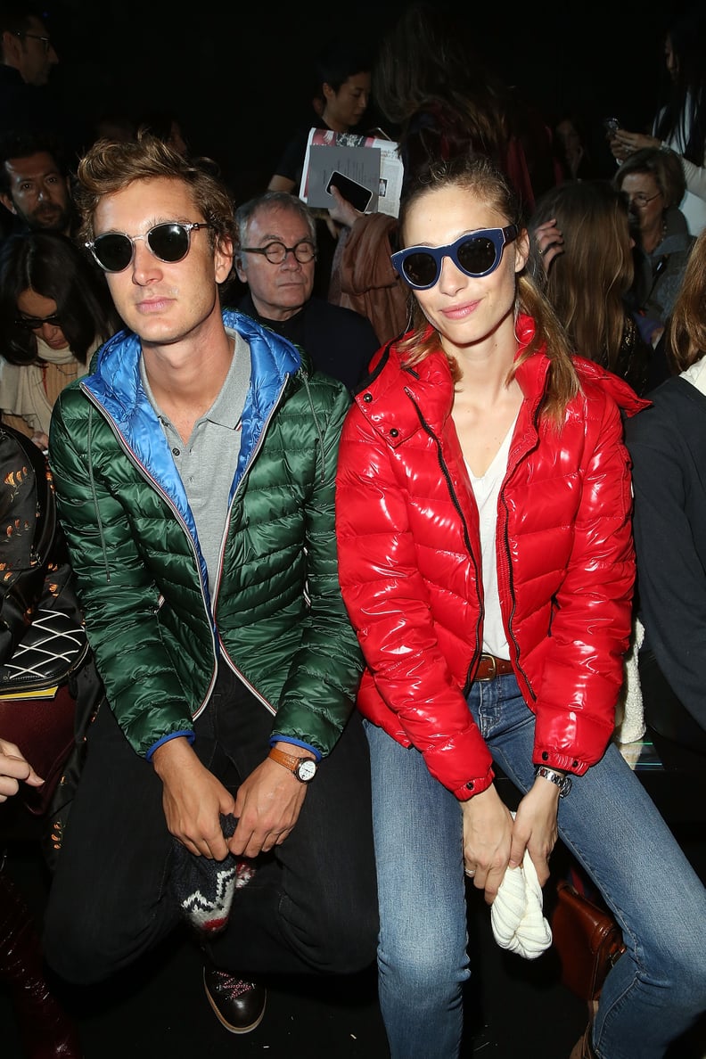 She and Pierre Looked Ridiculously Cool Parked Front Row at Moncler Gamme Rouge