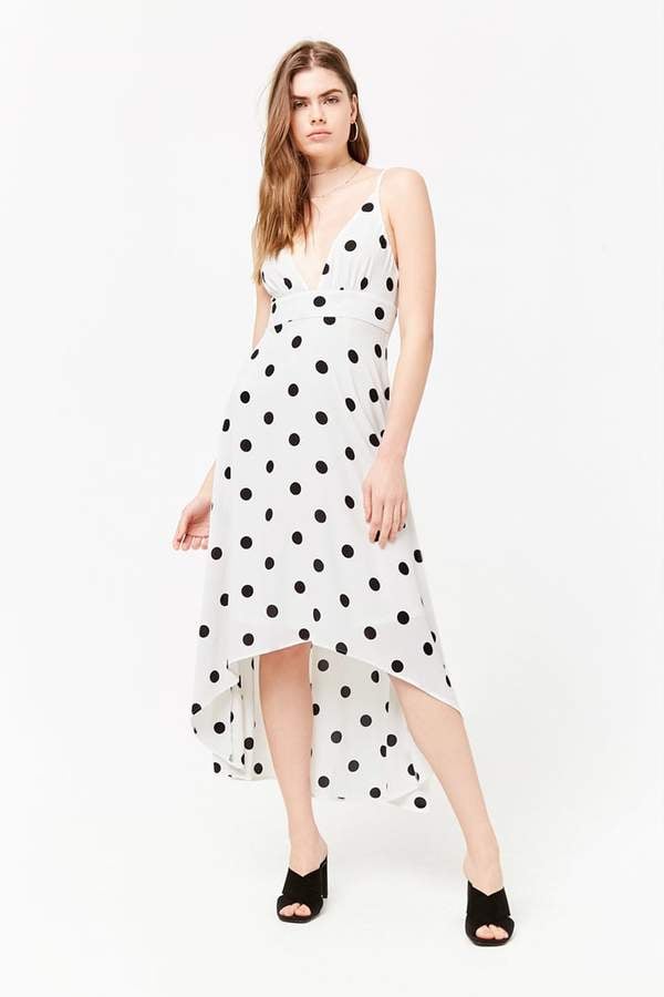 Forever 21 Polka Dot HighLow Dress Best Cheap Dresses 2018