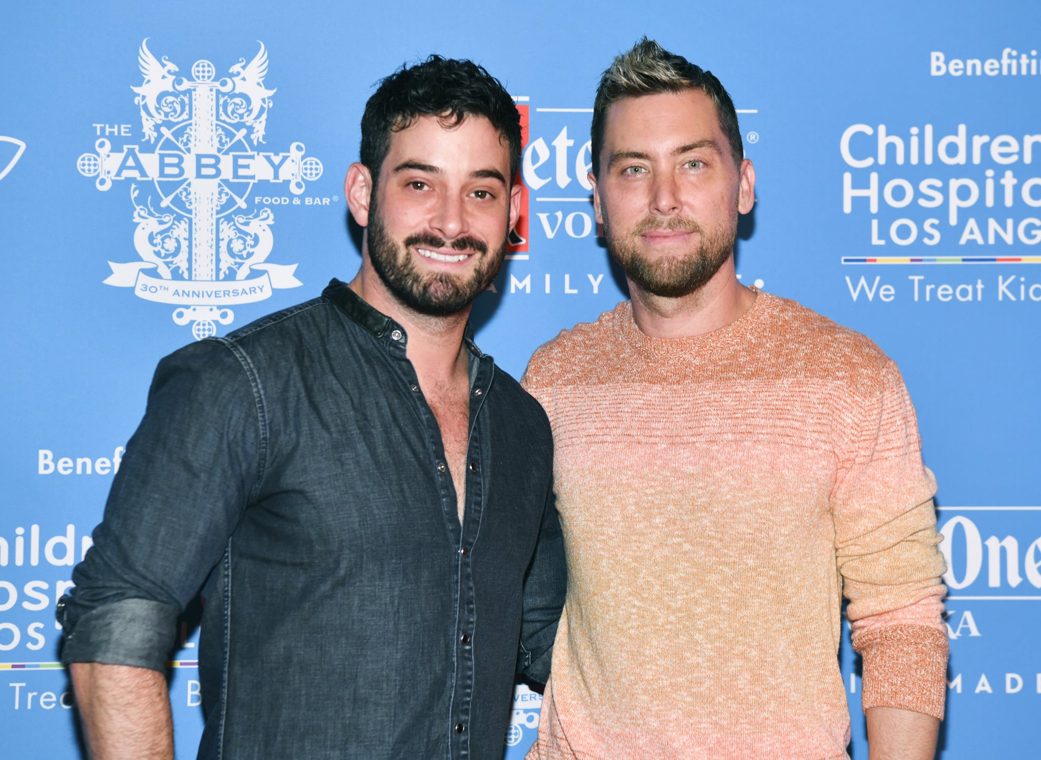 WEST HOLLYWOOD, CALIFORNIA - SEPTEMBER 21: (L-R) Michael Turchin and Lance Bass attend The Abbey's 16th annual Toy Drive for Children's Hospital LA at The Abbey Food & Bar on September 21, 2021 in West Hollywood, California. (Photo by Rodin Eckenroth/Getty Images)