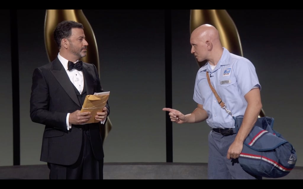 Jimmy Kimmel and Anthony Carrigan at the 2020 Emmys