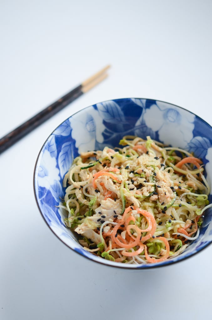 Peanut-Sesame Zucchini Noodles With Radishes