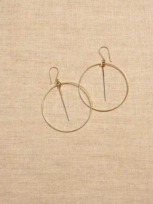 Banana Republic Aureus + Argent Lina Dangling Hoop Earrings