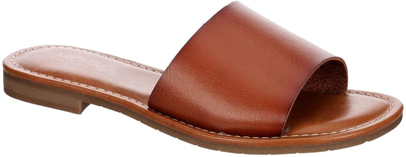 Michael by Michael Shannon Demi Faux Leather Open Toe Slip On Sandals