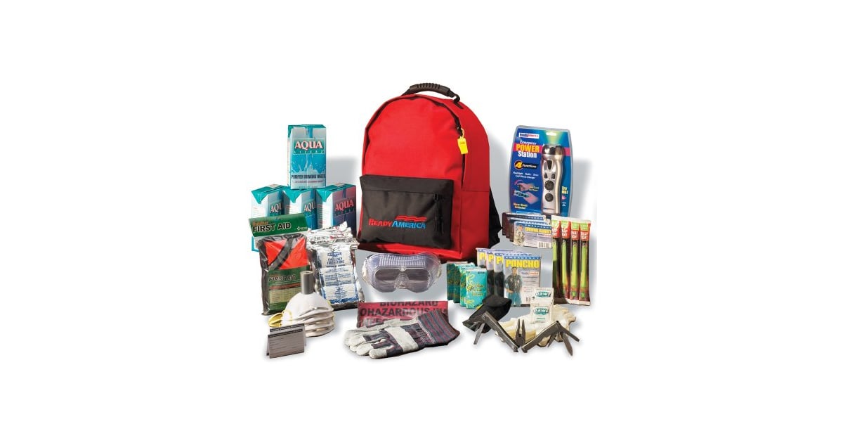 Ready America 70385 Deluxe Emergency Kit Four-Person Backpack | Best Emergency Kits | POPSUGAR 