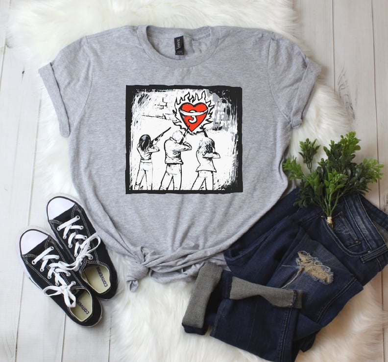 Flaming Heart Trio T-Shirt