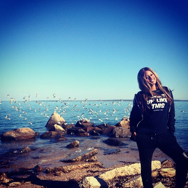 Laverne Cox enjoyed the water and birds during a trip to East Hampton, NY. 
Source: Instagram user lavernecox