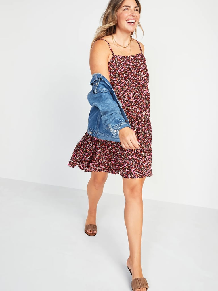 A Loose Dress: Old Navy Sleeveless Tiered Floral Swing Dress