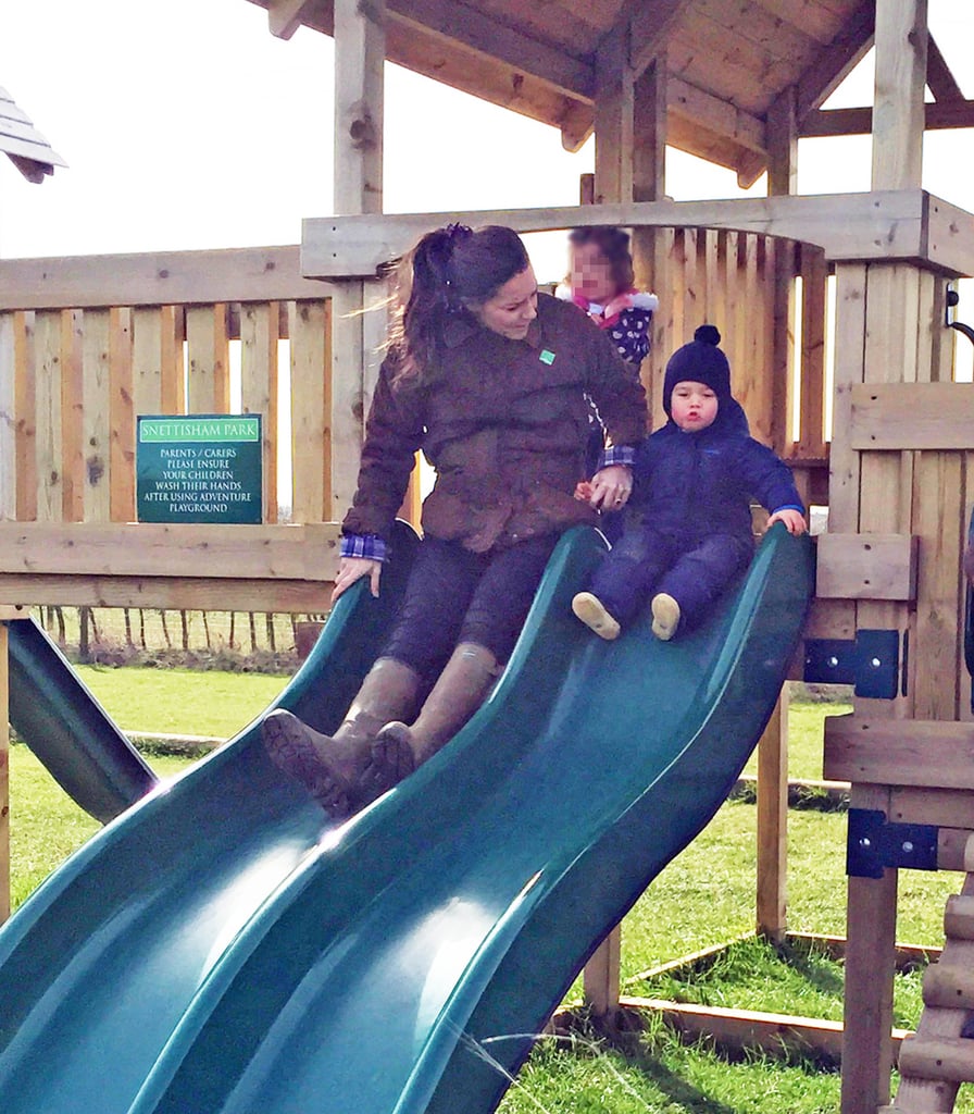 Kate Middleton and Prince George at the Petting Zoo Pictures
