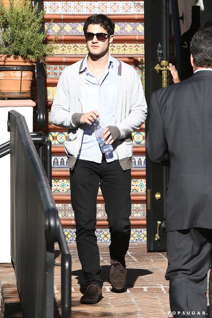 Darren Criss Attended Cory Monteith S Memorial Celebration In La