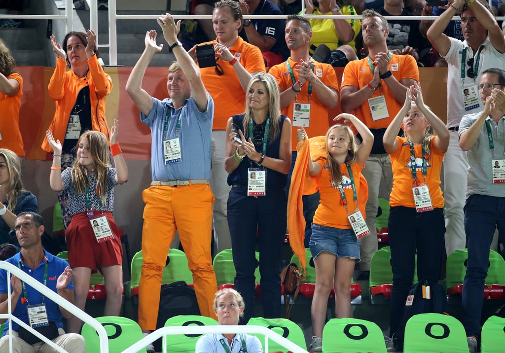 The Dutch royal family at the Summer Olympics in Rio de Janeiro.